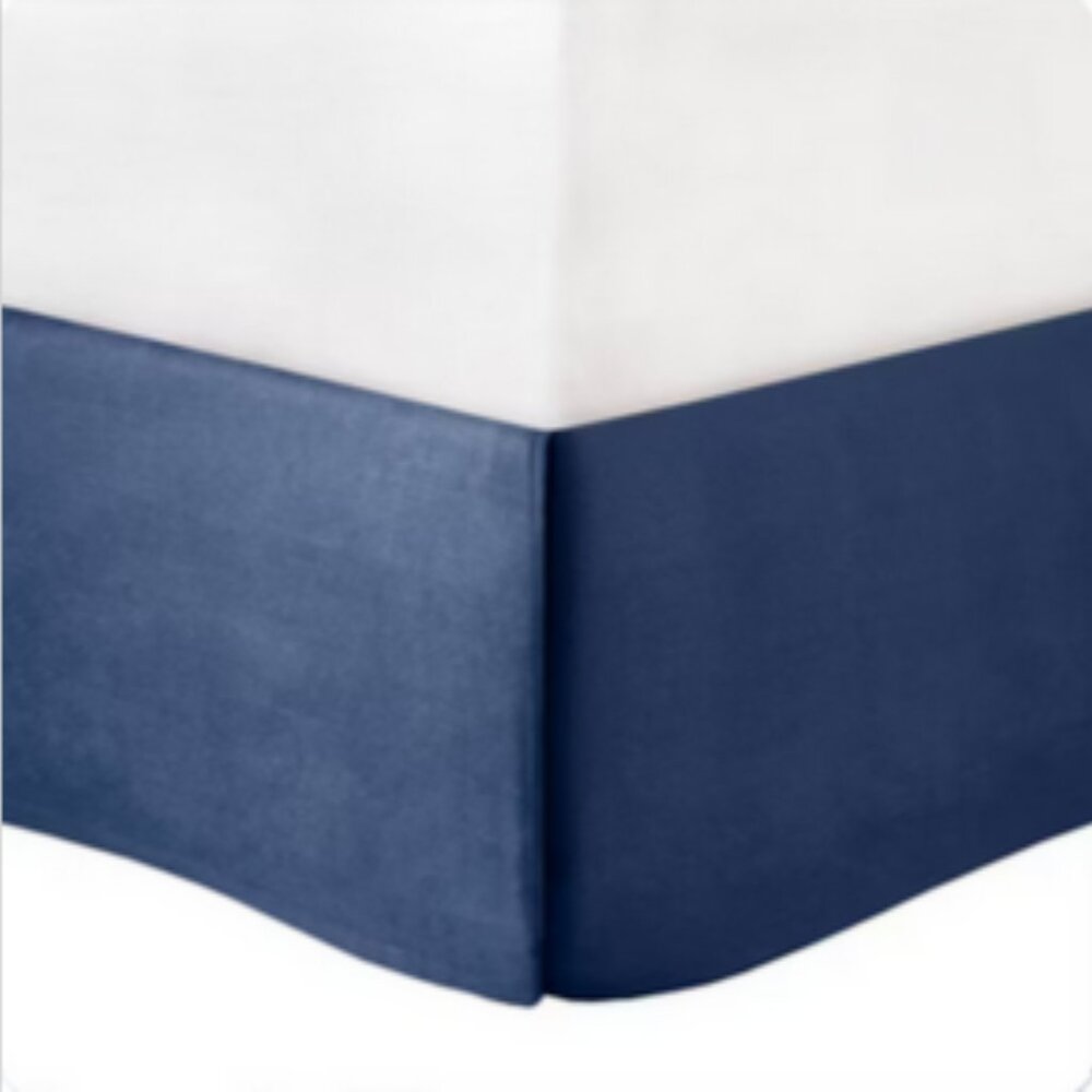 Queen 7 pc Harmony Jacquard Comforter Madison Park Set Navy & Silver - Picture 13 of 14